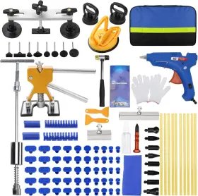 Roadgive 313039679643 97pc Auto Body Dent Repair Tool Kit Golden Lifter Slide Hammer T-bar Suction Cup
