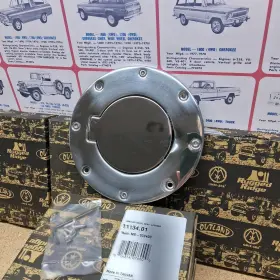 11134.01 Rugged Ridge Gas Cap Door Stainless Steel. Jeep Wrangler 97-06. Many Other Applications. New