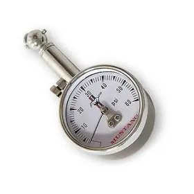 Scott Drake 842110181275 Tg-2 Mustang Tire Pressure Gauge With Tri-bar Logo And Case
