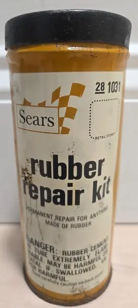 28-1031 Sears Vintage Tube Repair Kit Collectable Tin