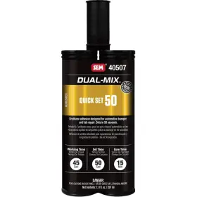 40507 Sem Dual-mix Quick Set 50 Plastic Repair And Bonding 7 Oz Same Day Shipping