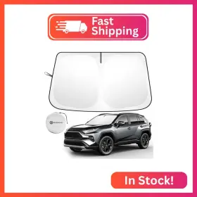 80008011 Shinehome 2025 Upgrade Front Windshield Sun Shade Foldable Rav4 Sunshade For 201