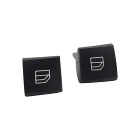 Shu00027 Shlpdfm 1 Pair Driver Window Switch Repair Button Cap Left Right Cover Fits For Black