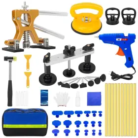 Sigoobal 702163222953 Dent Puller Kit 55pcs Paintless Removal With Golden Lifter Bridge