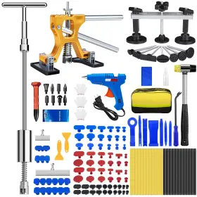 Sigoobal 765452225431 Dent Puller 134pcs Paintless Removal Kit Car With Sli