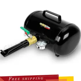 Rf49127 Siliconehosehome Black 5 Gallon Air Tire Bead Seater 145psi Blaster Tool Seating Inflator With Gauge