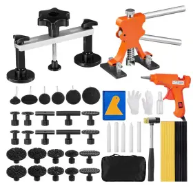 Cslbgjljtjt56qgiov1-0920 Skyshalo 56 Pcs Dent Removal Kit Paintless Repair With Golden Lifter Bridge Pu