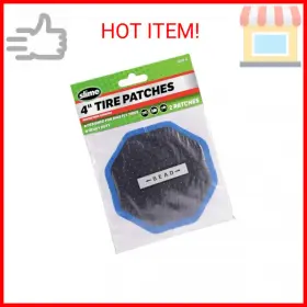 1029-a Slime Tire Puncture Patch Heavy Duty Bias Ply 4 Inch Pack Of 2