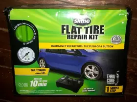 50122 Slime Flat Tire Repair Kit Repairs And Fully Inflates Model #50122
