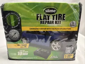 50122v1d Slime Flat Tire Repair Kit Car Or Trailer With Inflator