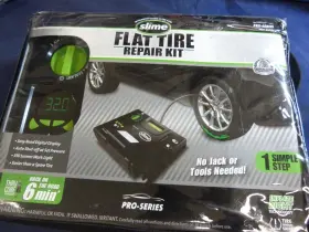 50150 Slime Digital Emergency Flat Tire Repair Kit Air Inflator For Auto Car