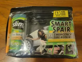 Slime 716281002212 Smartspair Fix A Flat W Air Compressor Emergency Tire Repair Kit
