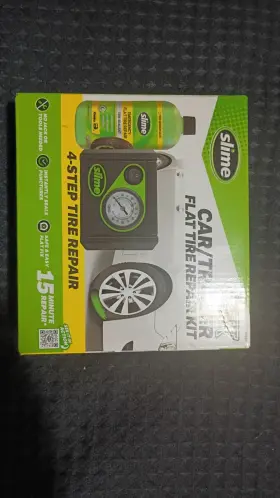 Rev090123art Slime New Smart Spair Car Trailer Flat Tire Repair Kit Emergency Inflator