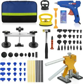 Sns 313044836888 75pc Auto Body Dent Repair Removal Tool Kit Car Puller Gold Lifter Bridge