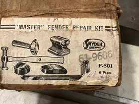 61-9606 Snyder Vintage 6 Pcs Body Fender Auto Dent Repair Tool Kit Hammer Dollies Tools #2