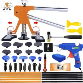 Xxk42 Sonrinss Car Dent Puller Repair Kit - Paintless Tools With Golden Lifter