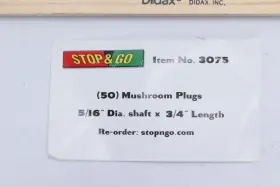 3075 Stop & Go 50-pk And Mushroom Plug Tire Repair 3/4 Inch Length X 5/16 Shaft Dia #2