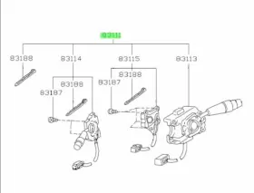 83111aa032 Subaru Jdm Gc8/gf8 Genuine Turn Signal Switch Assembly-combination