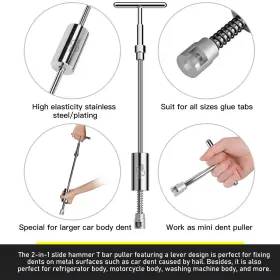 0020726798 Super Pdr 90pcs Car Dent Puller Repair Paintless Hammer Kit Removal Hail Lifter Tools #3
