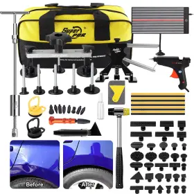 Super Pdr 0040717798154 Car Auto Body Dent Puller Rods Paintless Removal Hail Tools Glue Repair Kit