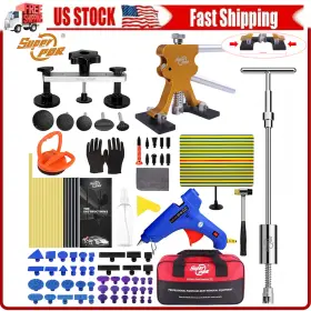 0050615 Super Pdr Car Paintless Dent Puller Tabs Bridge Lifter Body Repair Hail Removal Tool Kit