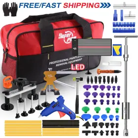 0061027798 Super Pdr 89pcs Car Dent Puller Repair Paintless Hammer Kit Removal Hail Lifter Tools