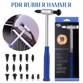4537678645 Super Pdr Auto Body Dent Repair Hammer Aluminum With 15 Heads For And Diy Fix