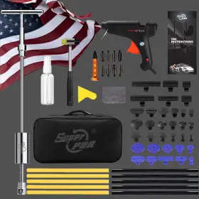 54851846 Super Pdr Car Body Dent Puller Glue Gun Tool Paintless Dint Hail Damage Remover Repair Kit