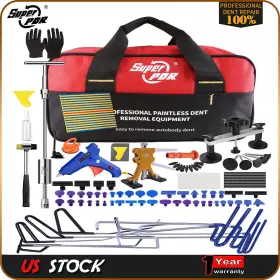 Super Pdr 850205571460 Car Paintless Dent Repair Puller Hammer Remover Kit Lifter Dint Hail Rods Tool