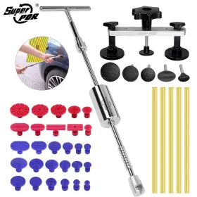 Super Pdr 850212141610 T-bar Dent Puller Car Body Paintless Repair Tool Kit With Slide Hammer