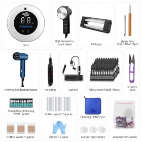 Super Pdr 850212201544 Glass Repair Kit Windshield Chip Complete Set Car Crack Corrector #2