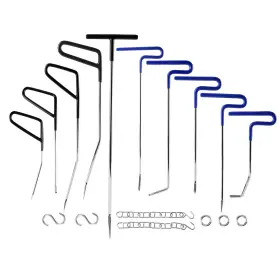 Pdr-0025 Super Pdr 10pcs Car Push Puller Rods Dent Removal Paintless Tools Repair Hammer Kit Us #2