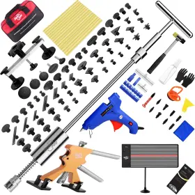 Pp-281uu Super Pdr Paintless Dent Removal Rods Stainless Steel Rod Tool Repair Kit 107pcs