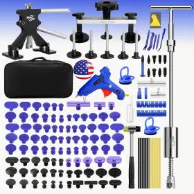 Tk1080724 Super Pdr Professional Paintless Dent Repair Kit Car Body/hail Damage Tool Set 135-piece