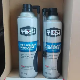 97-2051a Super Tech 2-pk Auto Tire Sealant And Inflator Seal Punctures 1 16oz 20oz