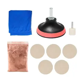 Swphrt-car8 Swphrt 9pcs Car Glass Polishing Kit Windshield Scratch Removal Multicolor
