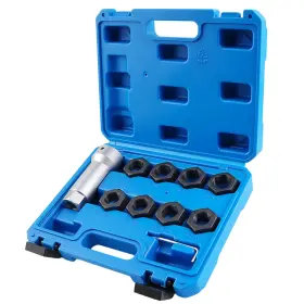 Att123 Syizyen Axle Spindle Threading Set 10pc Thread Chaser Rethreading Kit Blue