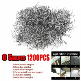 600pcsnail-b Teamwill 2 1200pcs Hot Staples For Car Bumper Fender Welder Stapler Plastic Welding Repa #3