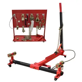 A148042 Techtongda Car Body Dent Repair Equipment Frame Machine 4409lbs 98kn With Tool Cart
