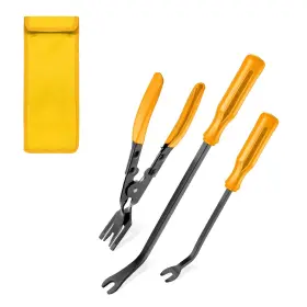 Qph6171 Tecledsn 3 Pcs Auto Clip Pliers Set And Fastener Remover Car Trim Yellow