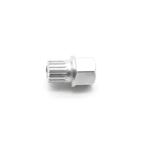 3337 Temo 62/17pt Wheel Lock Lugnut Anti-theft Lug Nut Screw Silver