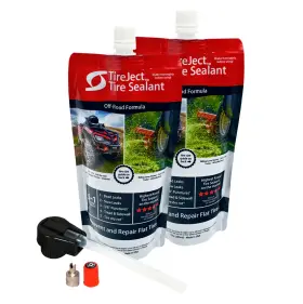 Tireject 767408998512 Tire Sealant Kit 2 X 10 Oz Liquid