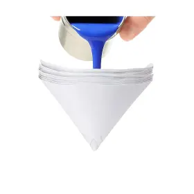 Tnaiyh-car4 Tnaiyh 50pcs Car Paint Strainers 100 Micron Paper Cone Mixing White