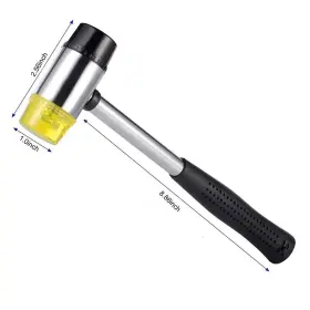 Tobebold 753326949880 Rubber Hammer 9 Heads Tap Down Tools Knock Head Set Dent #2