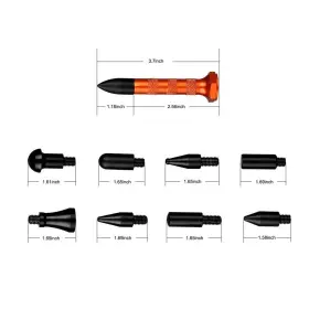 Tobebold 753326949880 Rubber Hammer 9 Heads Tap Down Tools Knock Head Set Dent #3