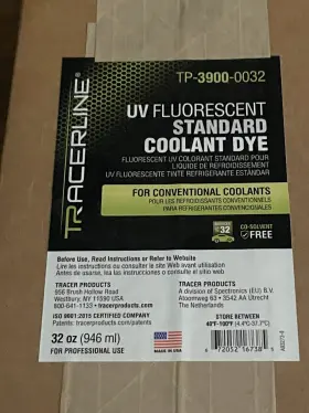 Tp3900-32 Tracer Products Tracerline Leak Detection Dye Uv Fluorescent 32 Oz. Bottle Usa Made #2