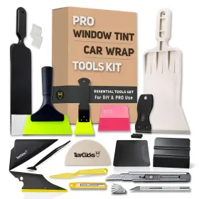 Trayclicks 728204499443 Window Tint Tools Kit Vinyl Wrap Tool For Car Tinting Large Black And Green