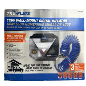 16-250 True-flate Plews Tru-flate Tank Less Wall-mount Garage Inflator Gauge With 25ft Hose