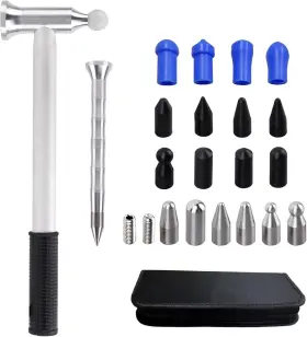Hm001 Tuoshunge Auto Body Hammer Tools Set - Automotive Kit 20 Pcs Head
