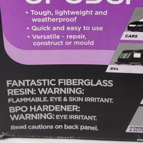 Up0961 U-pol Upol Fantastic Fiberglass Repair Kit Repairs Holes Splits Cracks 3 Sq Ft #3